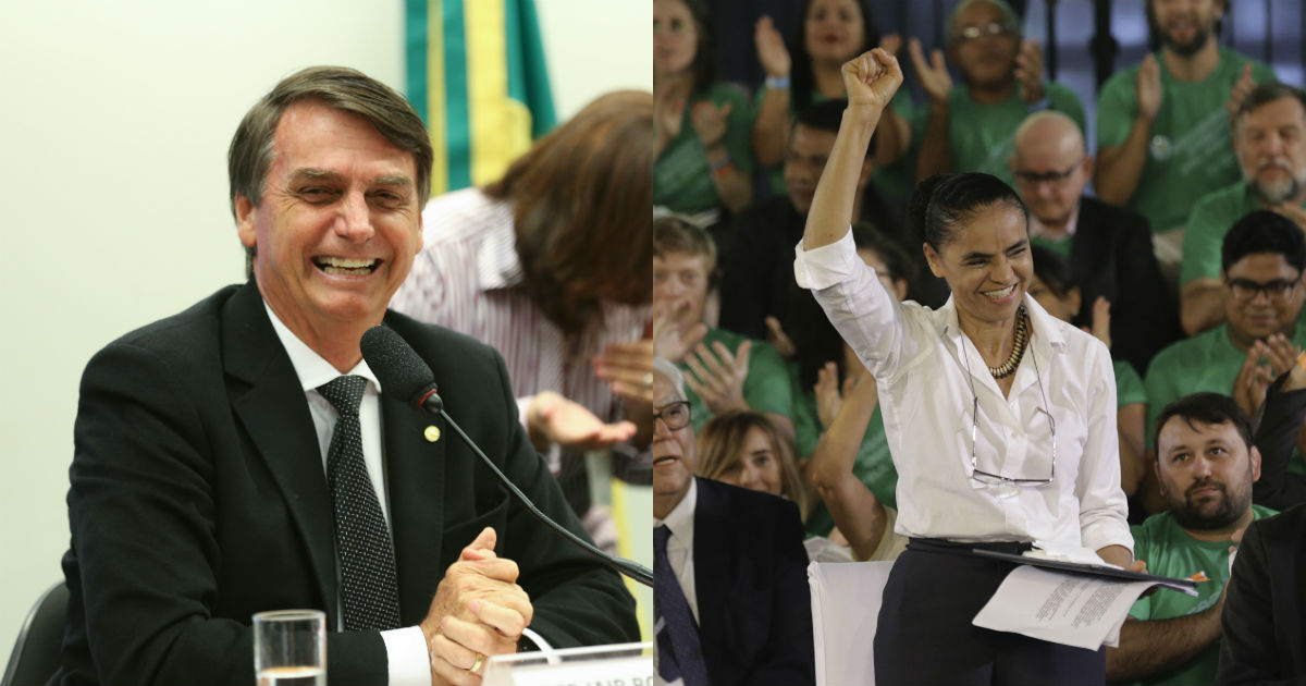 A abstenção tende a ser maior entre o eleitorado de Marina, e menor entre o de Bolsonaro. Fotos: Fabio Rodrigues Pozzebom/Agência Brasil