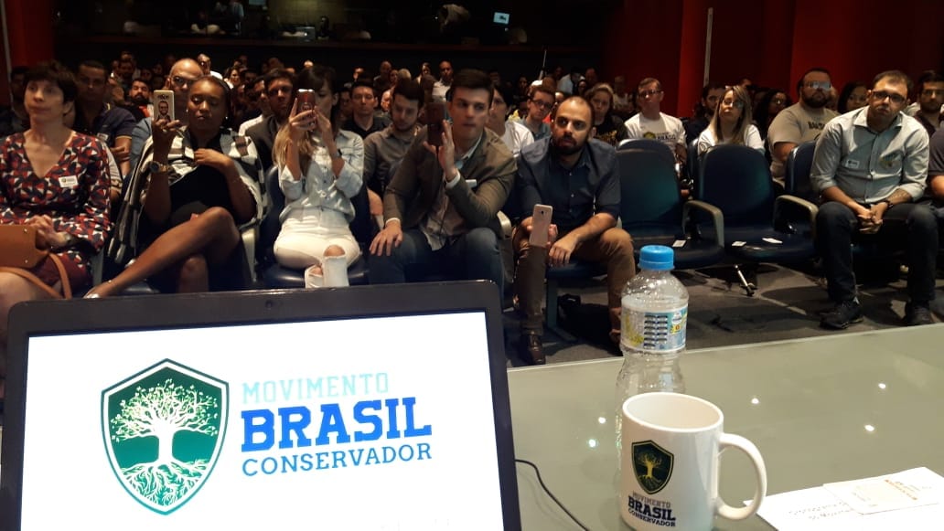 Evento do MBC no Rio: se Bolsonaro vencer, qual será a prioridade dos integrantes? Foto: Facebook/Movimento Brasil Conservador