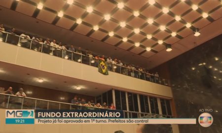 Prefeitos na Assembleia: contra galinha sem fundo de Pimentel. Foto: Reprodução/TV GLobo Minas