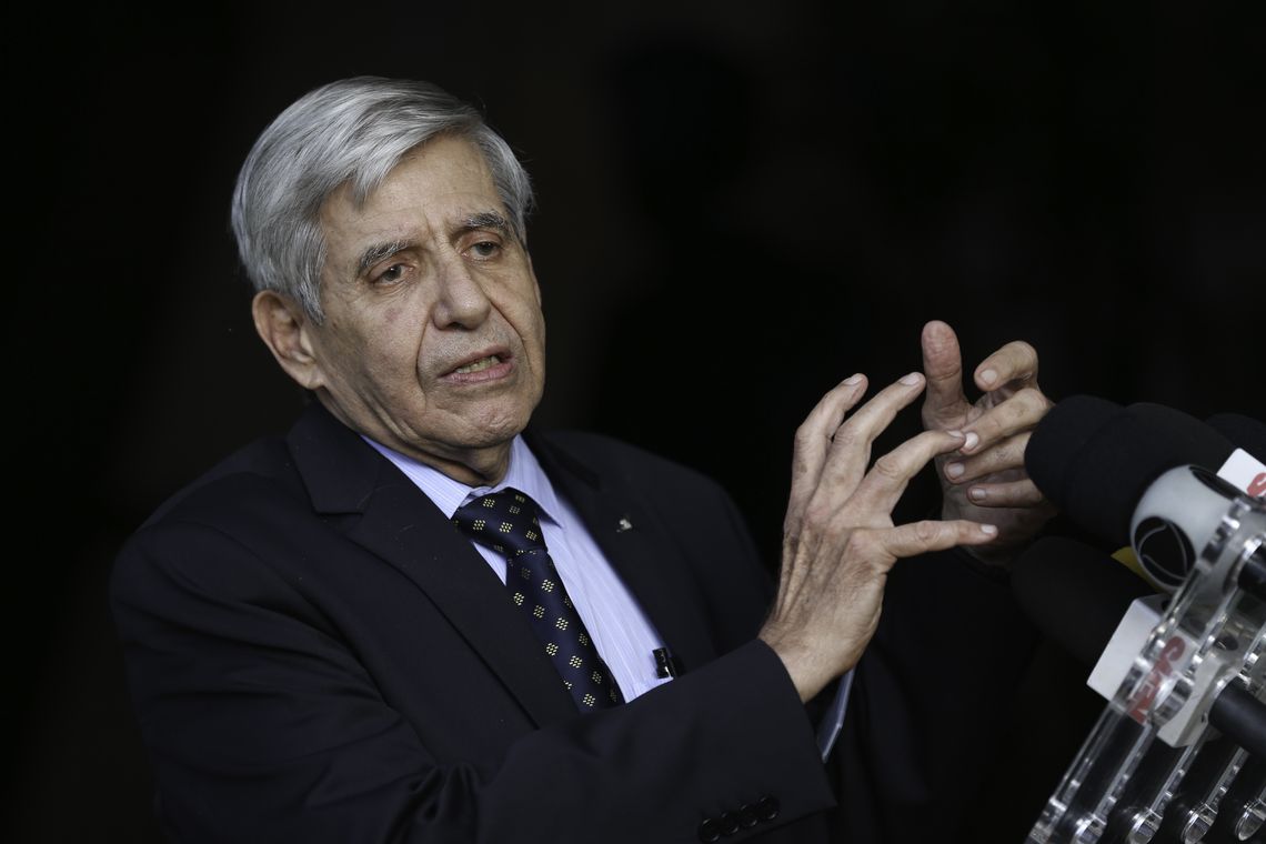O General Heleno: mesmo após reunião no Alvorada, ainda faltava alinhar discurso. Foto: Fábio Rodrigues Pozzebom/Agência Brasil