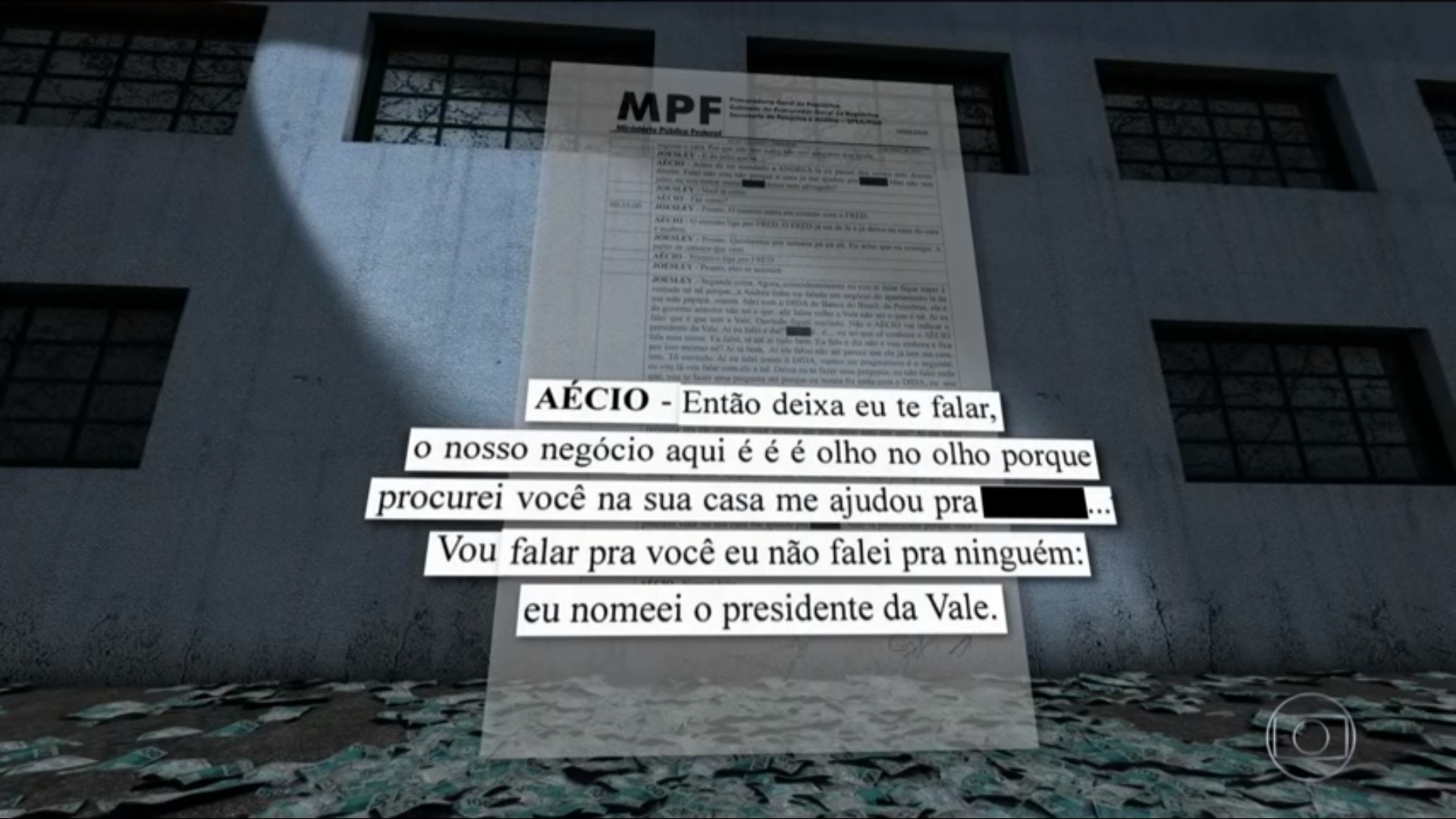 Aécio a Josley: "nomeei hoje". Foto: Reprodução/TV Globo