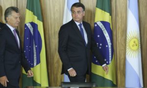 Macri e Bolsonaro: a amizade é boa, a avaliação nem tanto. Foto: José Cruz/Agência Brasil