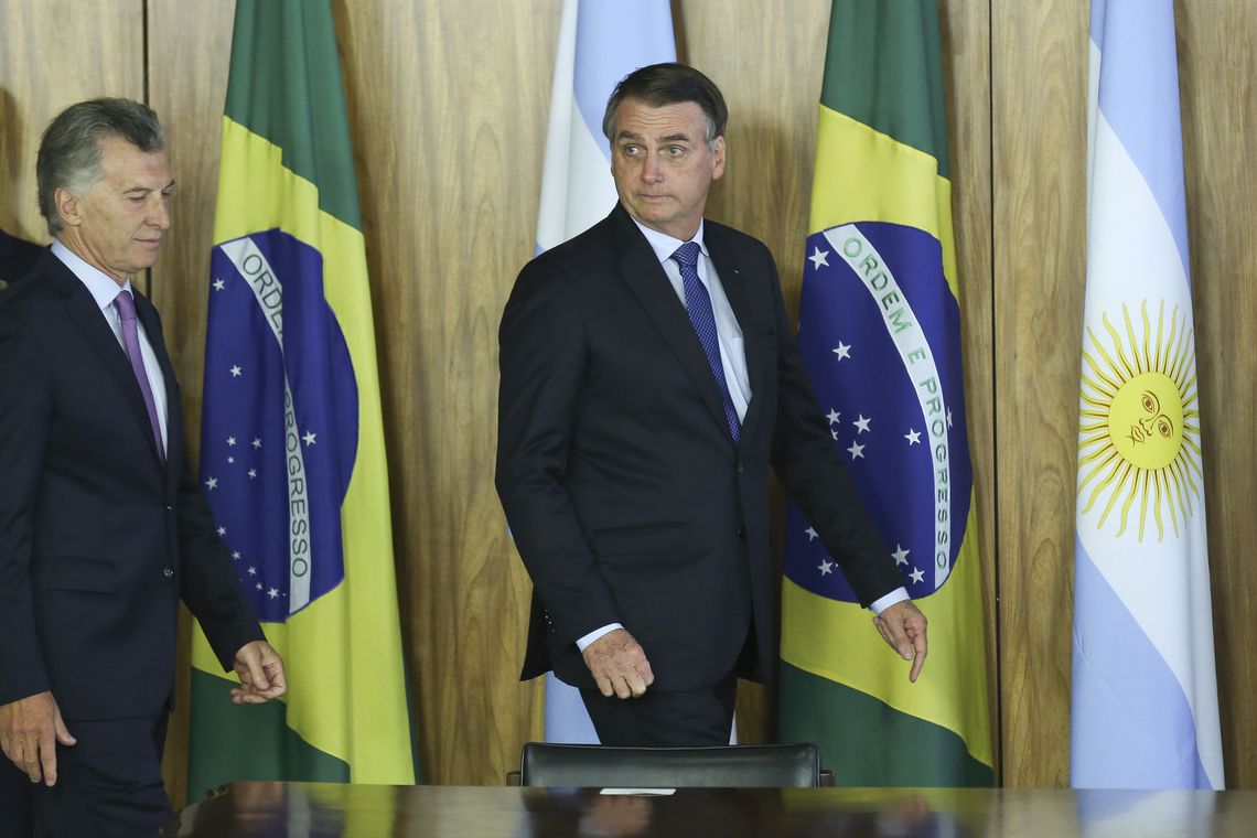 Macri e Bolsonaro: a amizade é boa, a avaliação nem tanto. Foto: José Cruz/Agência Brasil