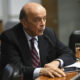 O senador José Serra: último a assinar a lista. Foto: Jefferson Rudy/Agência Senado