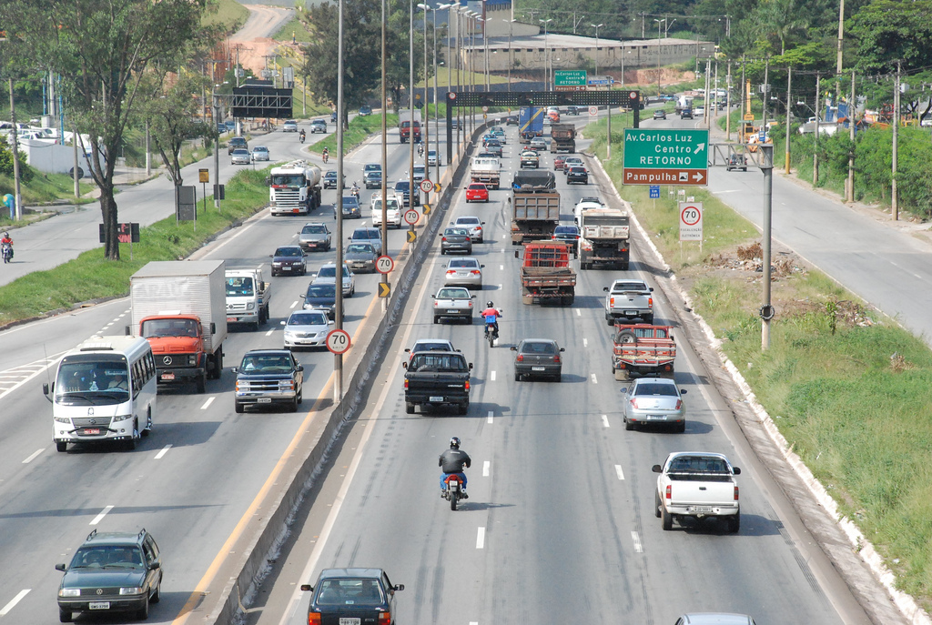O Anel Rodoviário de BH: cidade tem o pior trânsito do Brasil. Foto: Divino Advincula/PBH