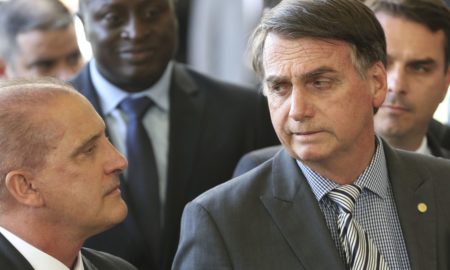 Onyx e o Presidente: dívida com o ex-ministro Bebianno pelos serviços de advocacia. Foto: Valter Campanato/Agência Brasil