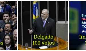 O placar de 367 votos pelo impeachment de Dilma coincide com a soma de votos em Eduardo Cunha e Julio Delgado em fevereiro de 2015 para presidir a Casa.