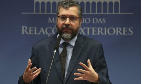 O chanceler Ernesto Araújo: 'Nova Era' abandona ambições antigas. Foto: José Cruz/Agência Brasil