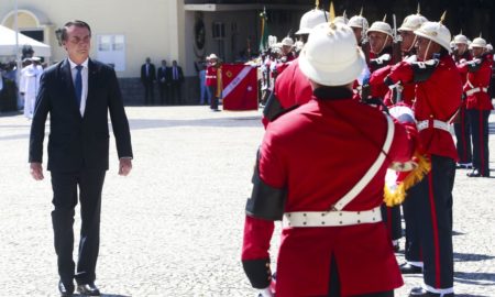 O Presidente no aniversário do Corpo de Fuzileiros Navais: discurso desautoriza a própria eleição. Foto: Tomaz Silva/Agência Brasil