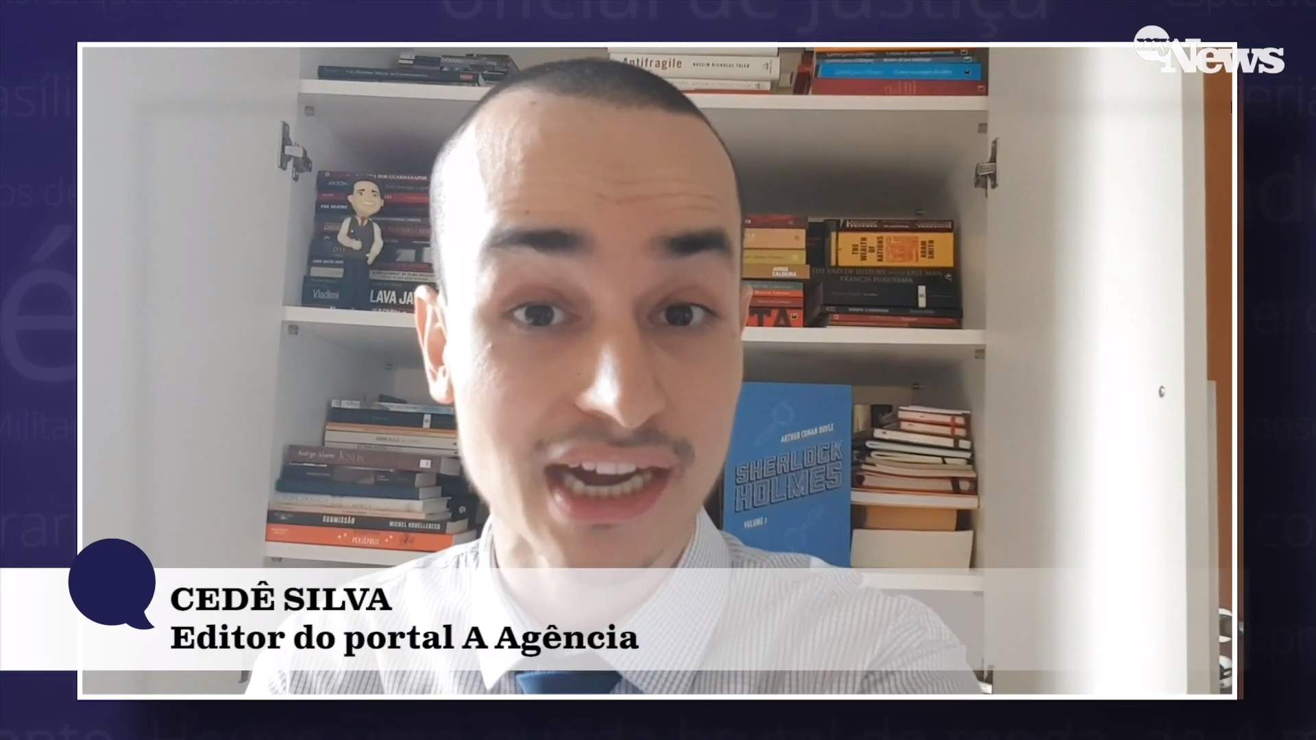 'A Agência': fazendo uma ponta no programa de Antonio Tabet. Foto: Reprodução/Canal MyNews