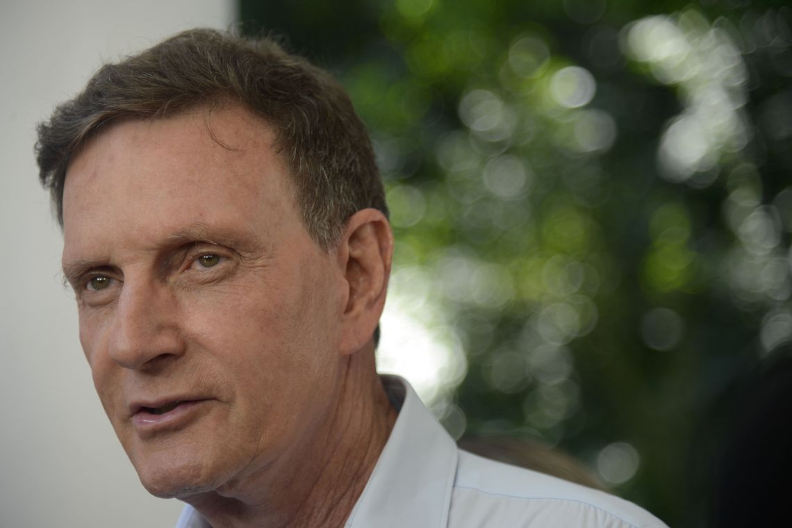 O prefeito Marcelo Crivella: quando acuado, ataque a Globo. Foto: Tânia Rêgo/Agência Brasil