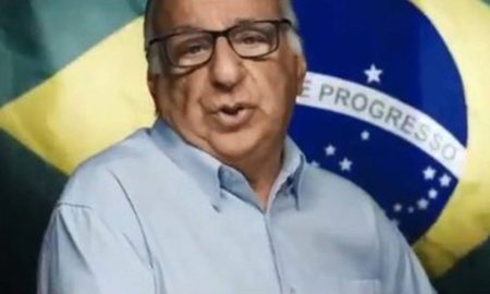 O ator Paulo Amaral no vídeo pró-golpe: produtor misterioso. Foto: Reprodução/?